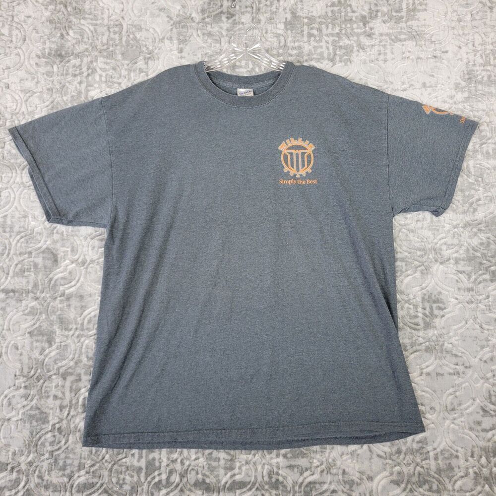 Willie Boats Shirt Mens XL Gray Simply The Best River Fishing Aluminum Drift